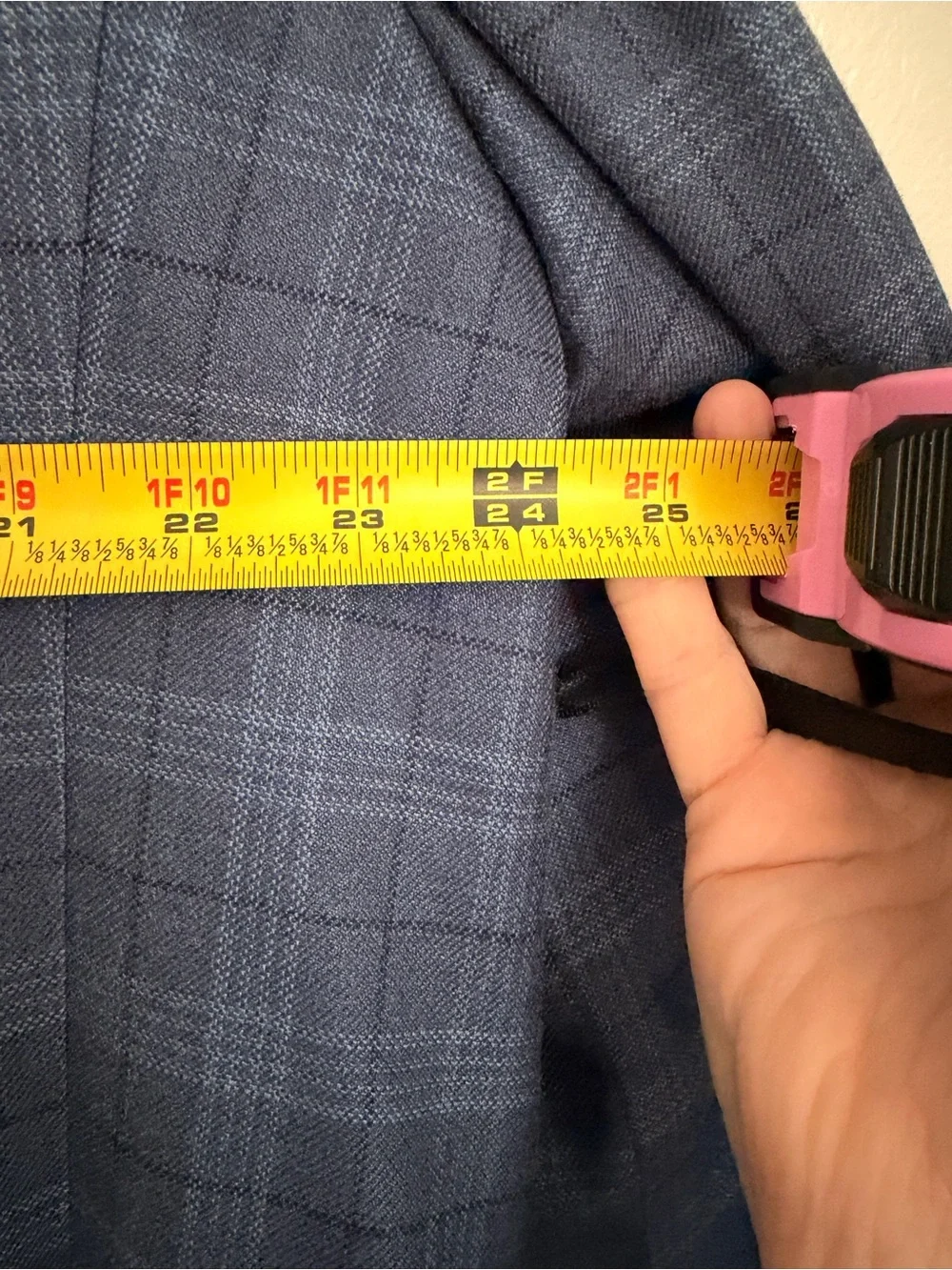 POLO RALPH LAUREN Blue Label Men’s Plaid Wool/Silk Blazer Sz 48R Made in Canada